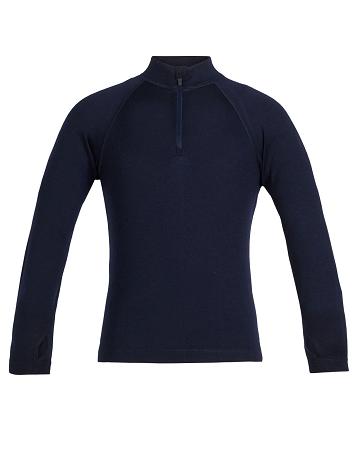 Icebreaker Merino 260 Tech Half Zip Thermal Top Lasten Long Sleeve Laivastonsininen | FI 1940DFMN